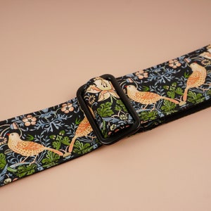 Personalized vintage ukulele strap bird ukulele strap boho ukulele strap green ukulele strap graduation gift image 5