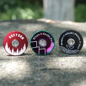 ボルト付きパーソナライズ自転車ヘッドセットトップキャップ