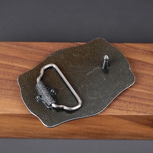 Custom vintage belt buckle with your logo or design, Western vintage cowboy belt buckle for groomsman, him image 5