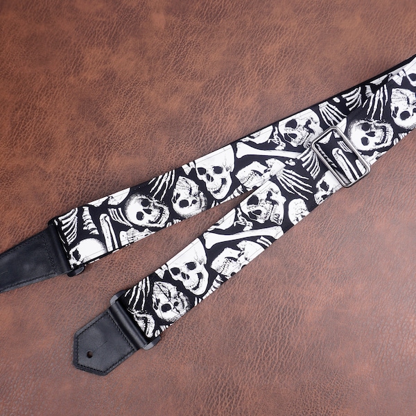 Skull Guitar Straps Etsy