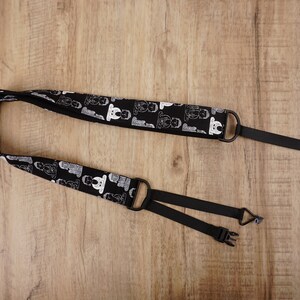 Buddha clip on ukulele strap with hook, no drilling, no button