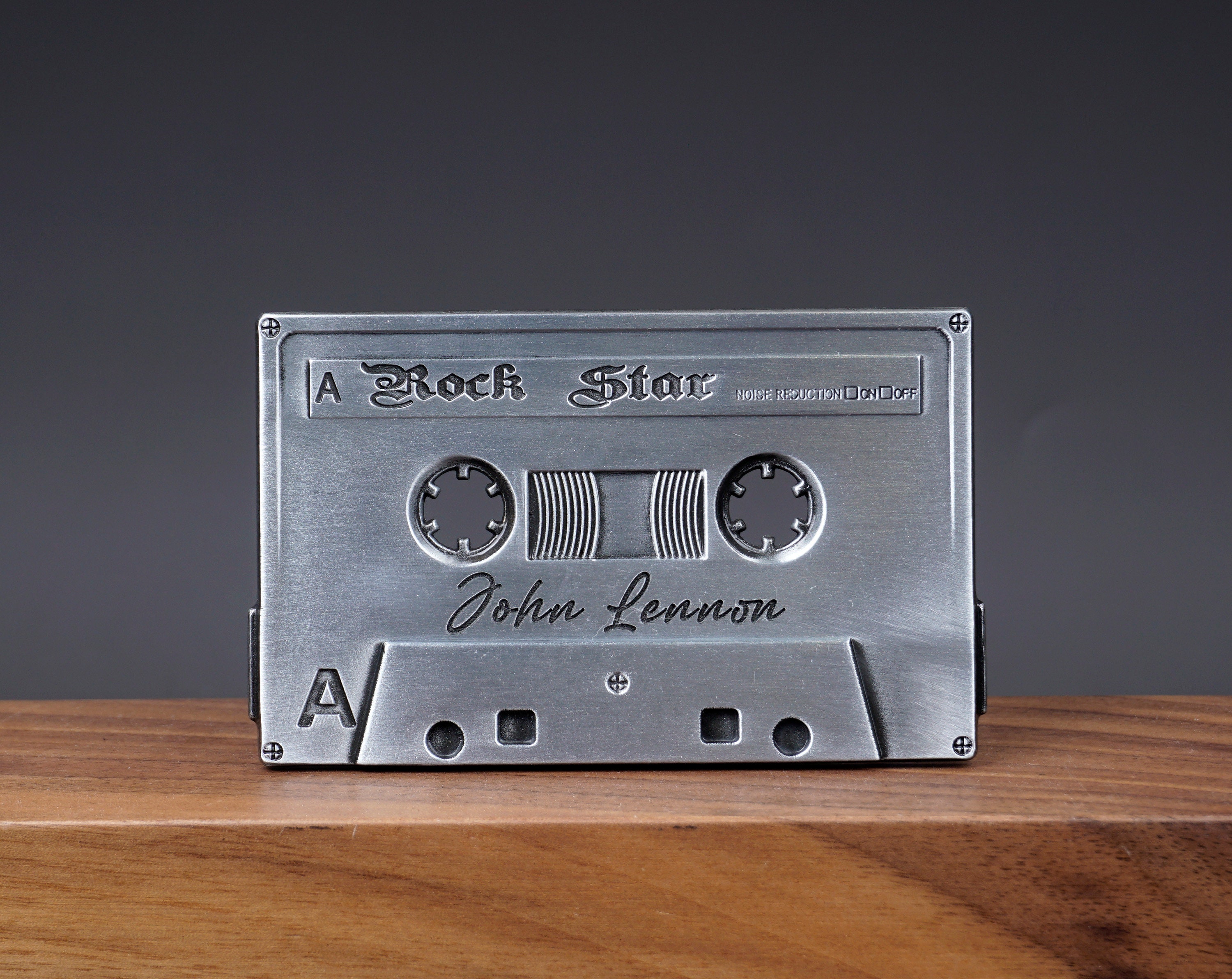 Retro Vintage Rock star cassette tape belt buckle Amazon.com: JEAN main image 2