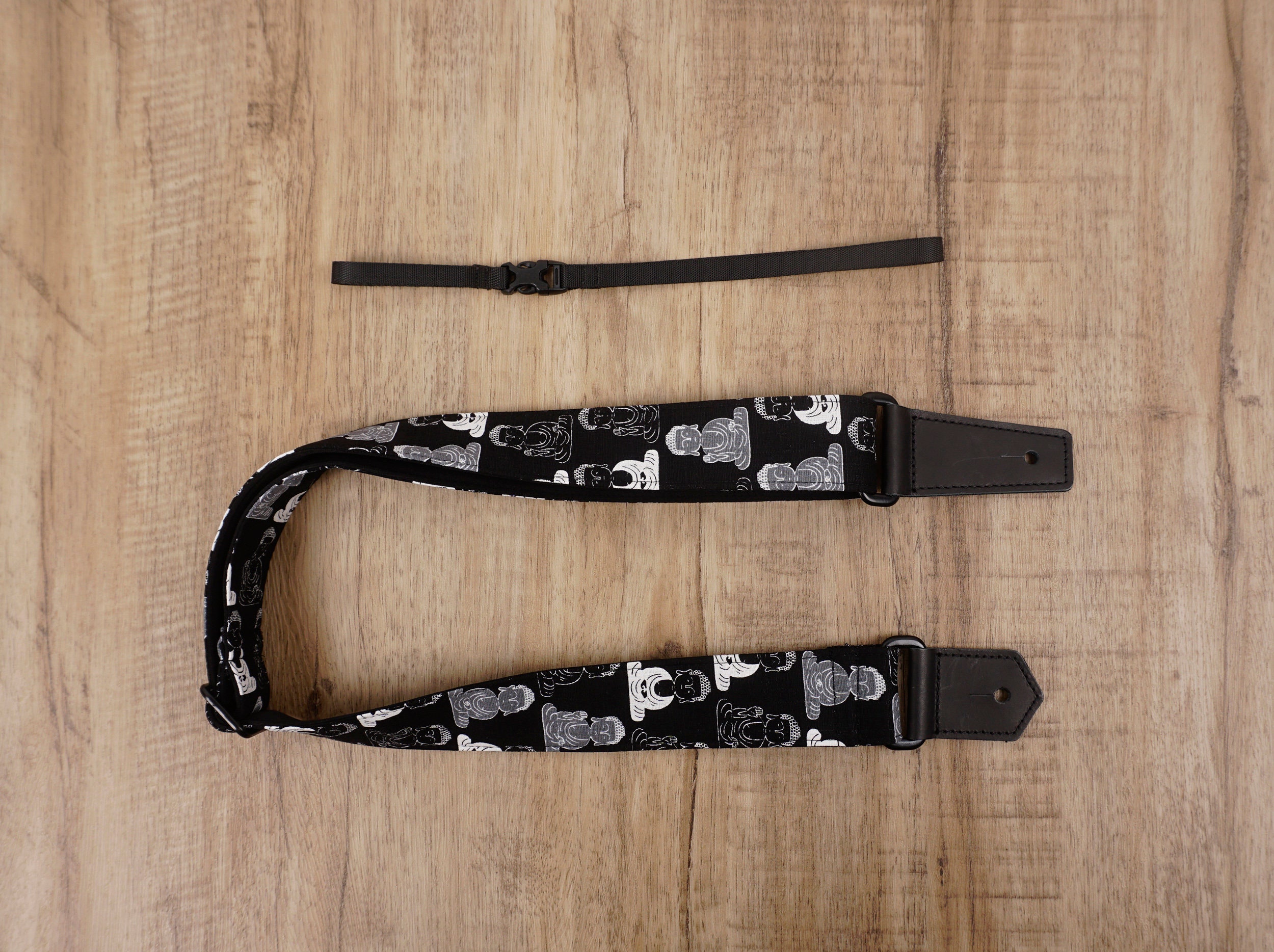 Personalized Buddha Ukulele Shoulder Strap With Leather Ends Etsy