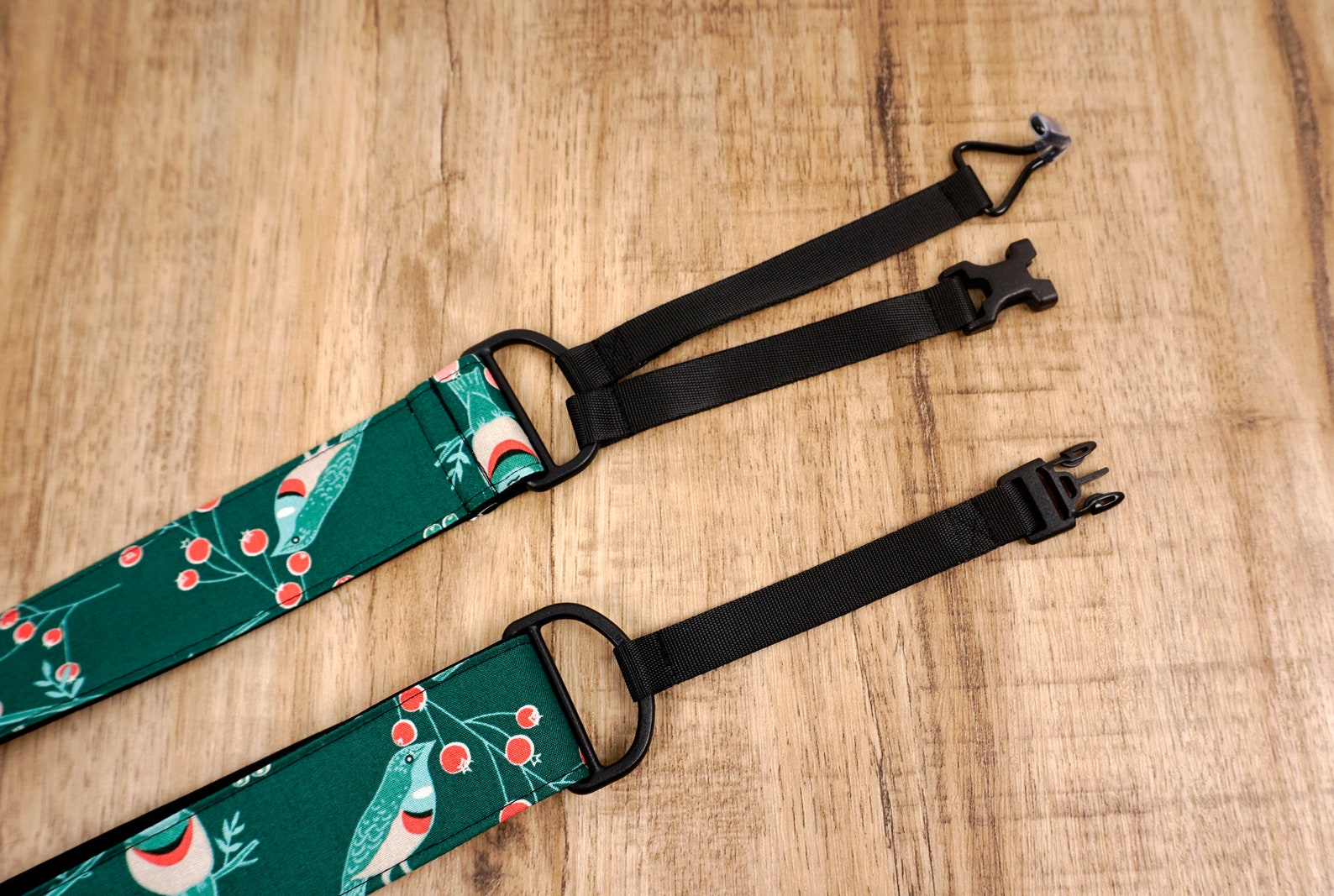 Green bird clipon ukulele hook strap vintage ukulele strap Etsy