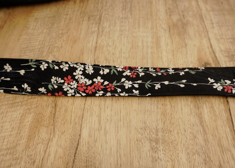 Weeping Cherry blossom floral clip-on ukulele strap with hook, no drilling,no button, mothers day gift image 4