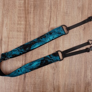 universe space clip-on ukulele hook strap no button, no drill | cool ukulele strap | ukulele gifts for freind | neck ukulele strap