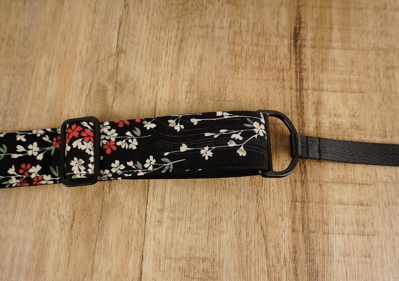 Weeping Cherry blossom floral clip-on ukulele strap with hook, no drilling,no button, mothers day gift image 6