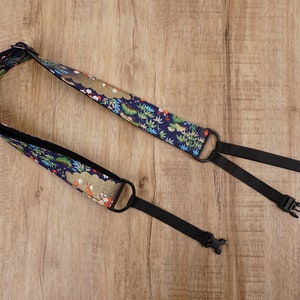 Pine, bamboo and plum blossom clip on ukulele hook strap, no drilling, no button