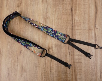 Pine, bamboo and plum blossom clip on ukulele hook strap, no drilling, no button