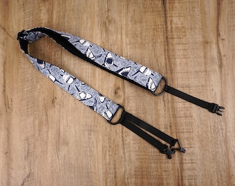 shark clip on ukulele hook strap, valentines day gift