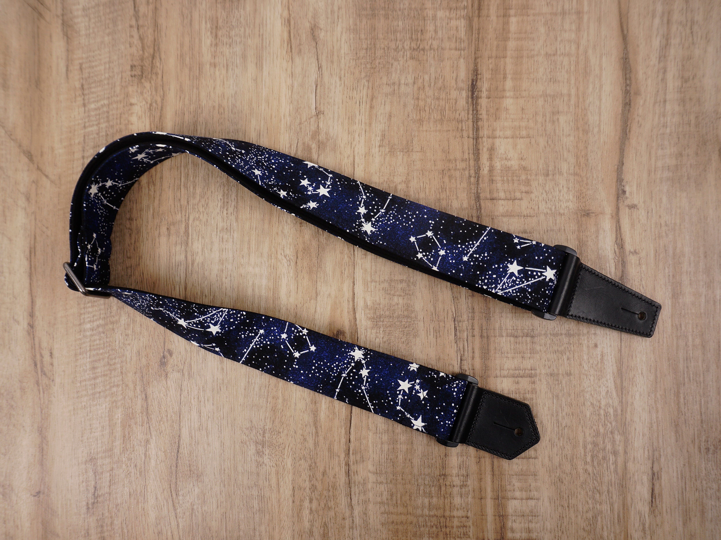 Personalized Star Grow in the Dark Guitar Strap With Leather Etsy Canada