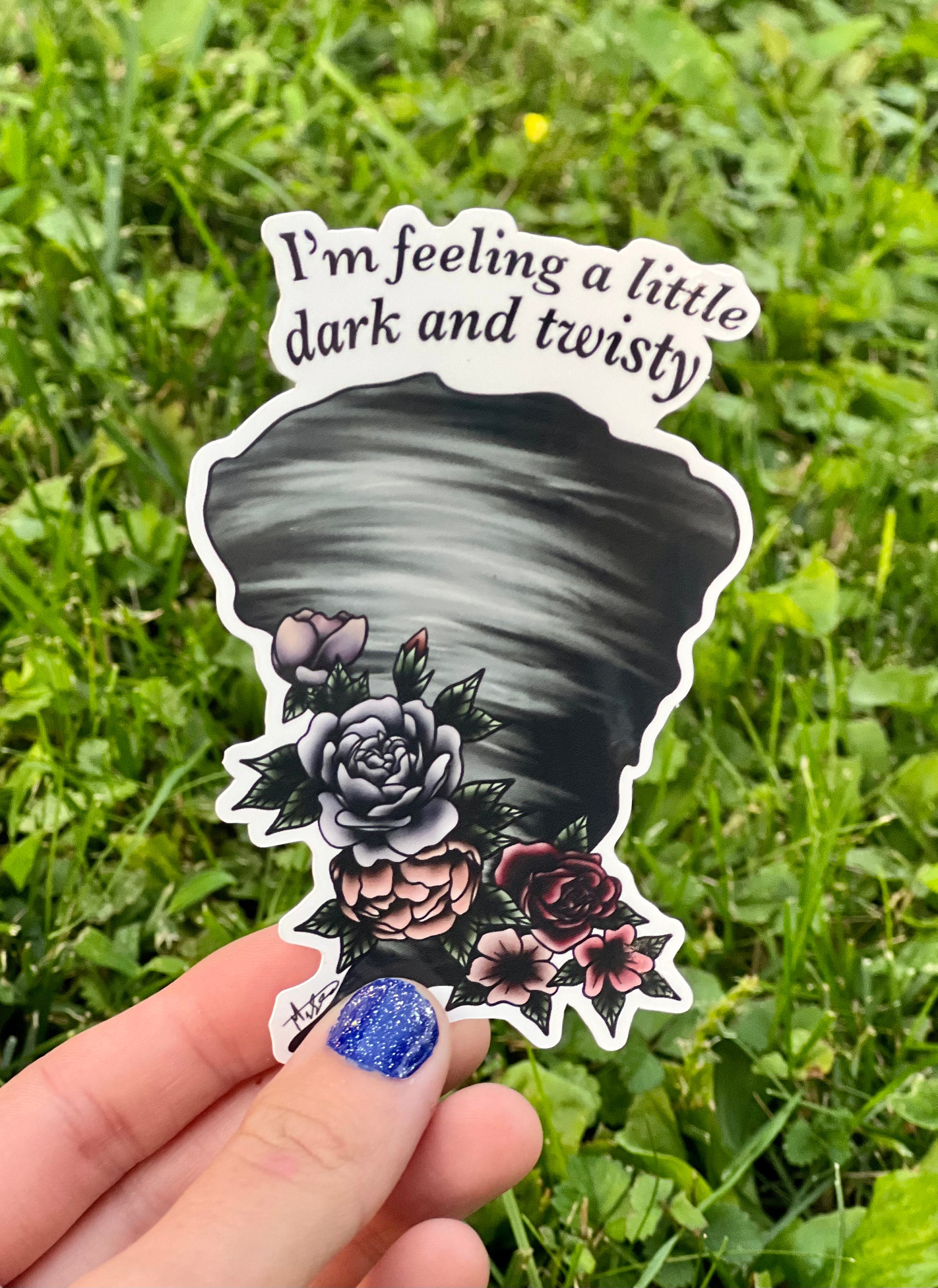 Dark & Twisty Mental Health Mood Sticker for Water - Etsy