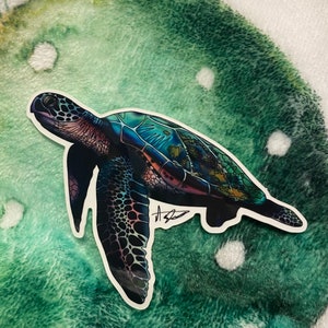 Sea Turtle | Sticker for water bottle | laptop stickers | laptop stickers Animals| Tattoo Stickers | Waterproof Stickers