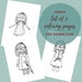 Annika Hand Drawn Printable Coloring Pages Coloring Pages - Etsy