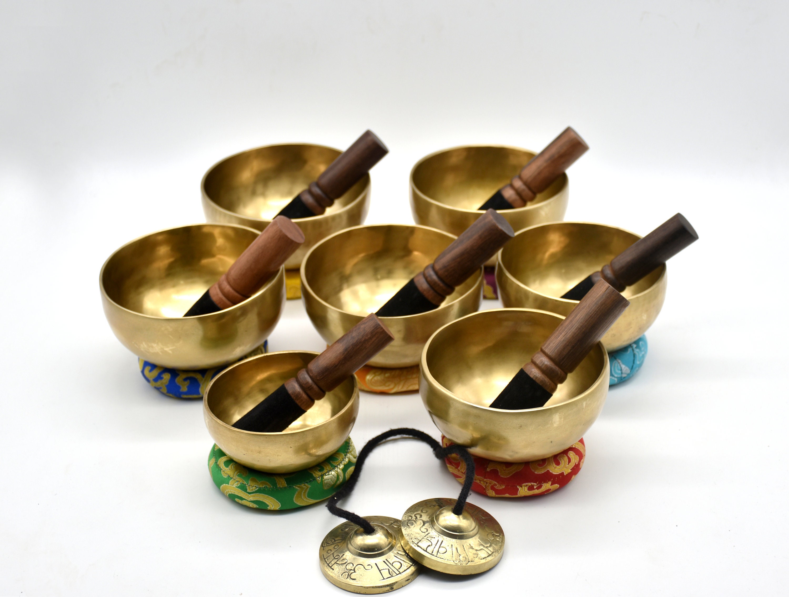Chakra Singing Bowl set of 7 Handmade singing bowls Note Etsy