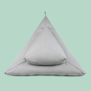 Meditation Cushion Set Modern Triangle, Nobl Cushions, Meditation Floor Cushion, Organic Cotton Pillow, Floor Seat, Buckwheat Pillow 