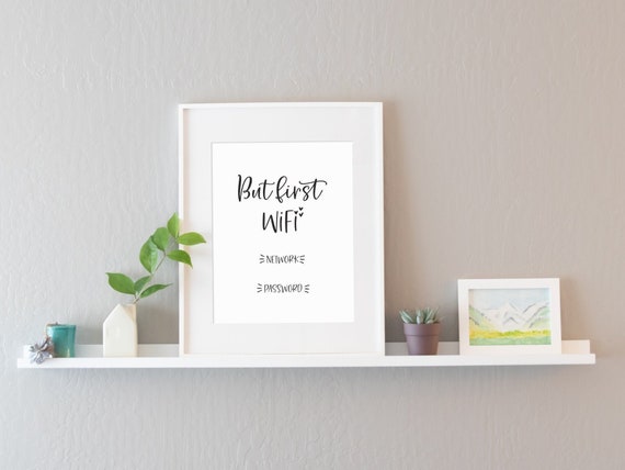 But first WiFi Sign, Printable WiFi Sign, Airbnb WiFi Sign, Airbnb Sign, WiFi Password Sign, Airbnb Host Sign, Airbnb Signs, vacation rental