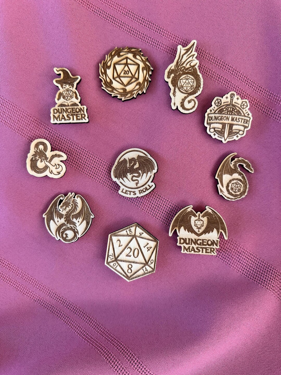D&D Inspired Buttons - Etsy