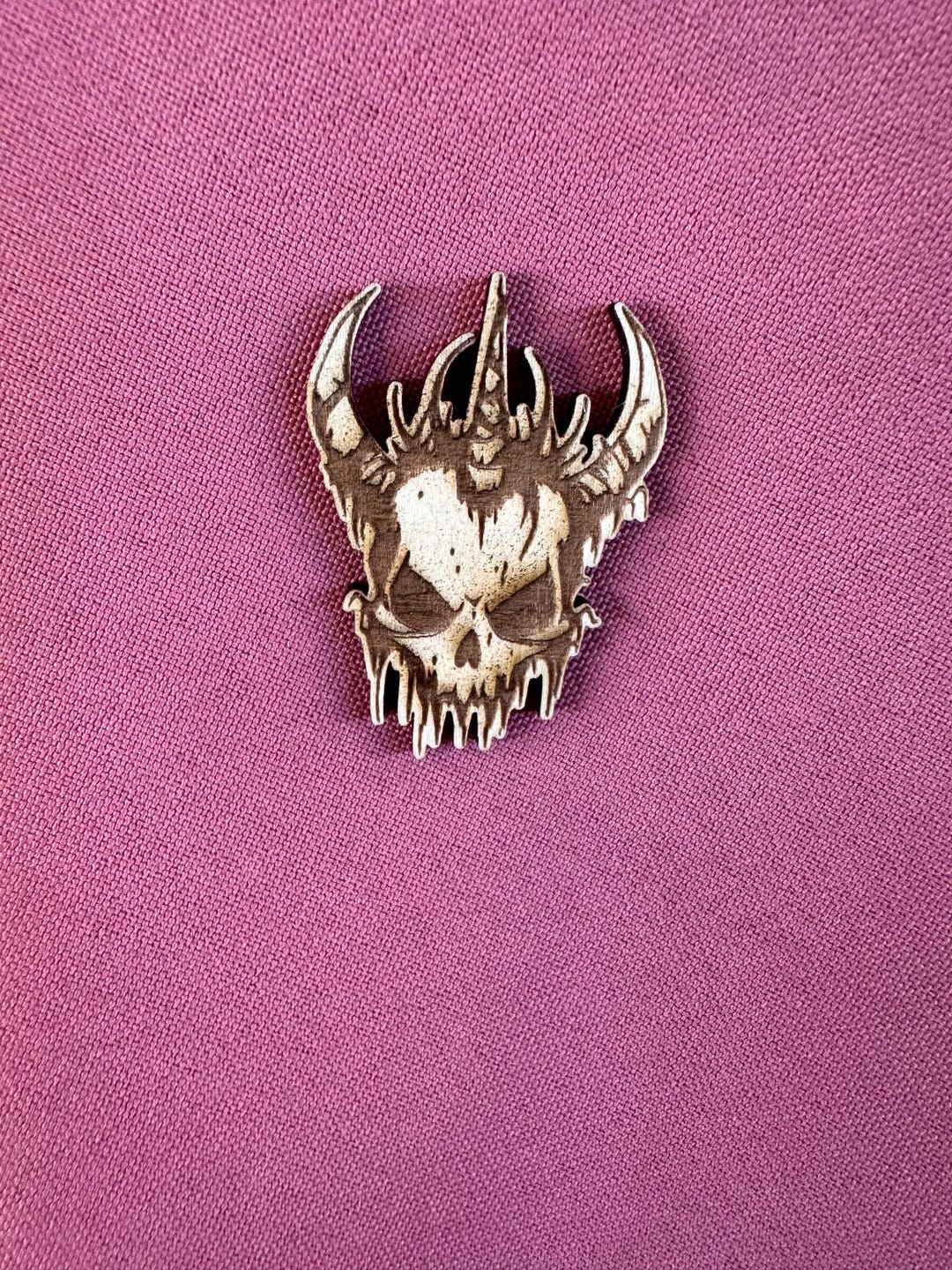 Demon Skull Magnetic Button - Etsy