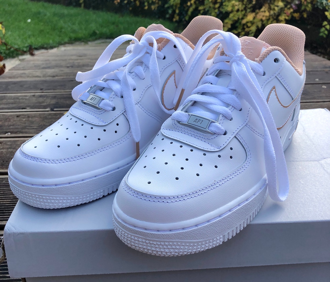 nike air force 1 brown and beige