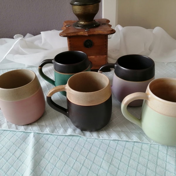 Keramiktasse, Kaffeetasse, Teetasse, Kaffeebecher, Keramikbecher, handgearbeitete Keramiktasse, getöpferte Tasse