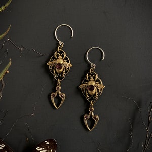 Cathedral Earrings: Bee