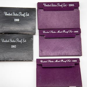 1980s U.S. Mint Proof Sets – Choose Your Year – Original Packaging – Estate Collection