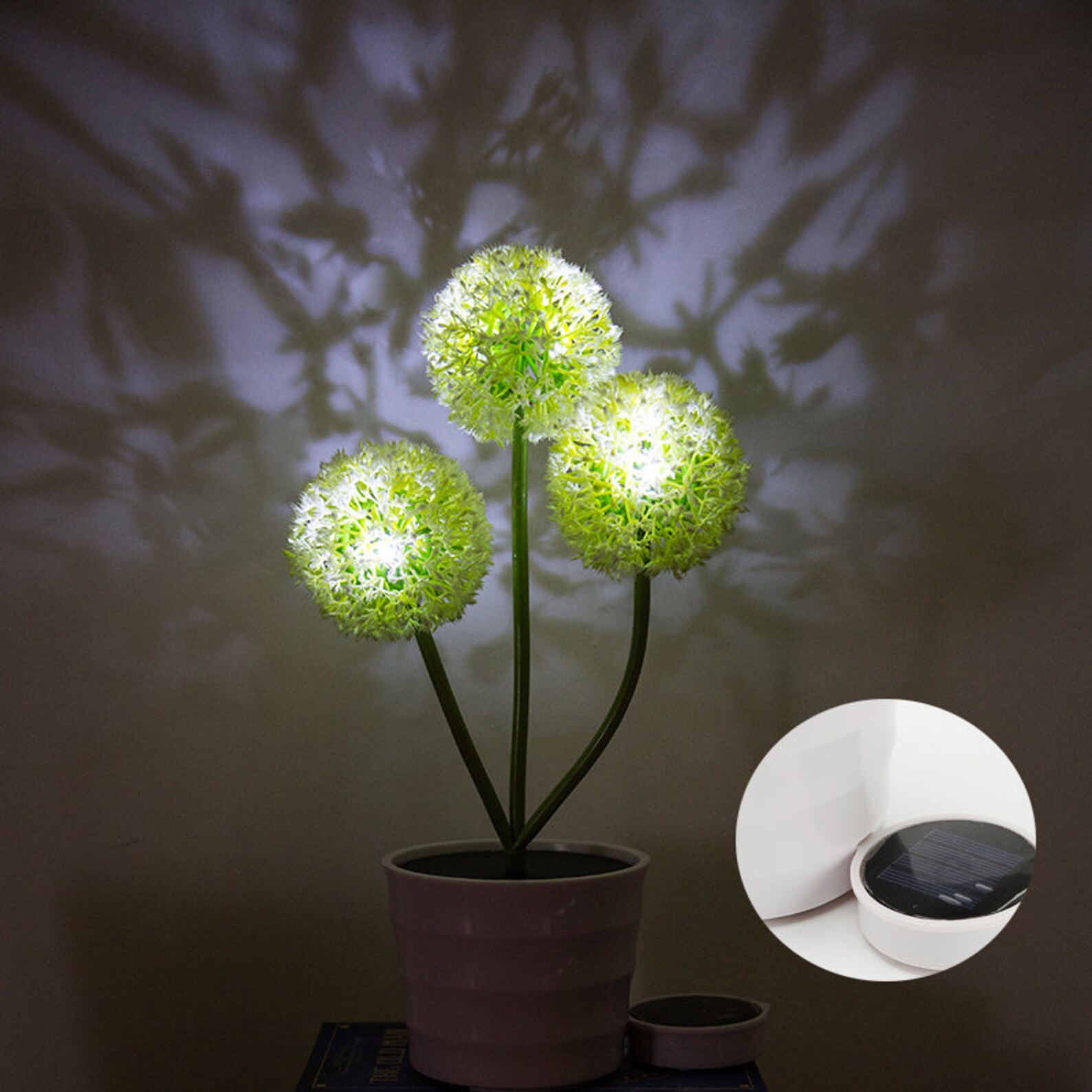 Solar Power Flower Light Poinsettia Dandelion Hydrangea Tulip Etsy
