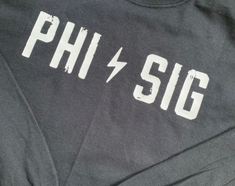 phi sigma pi letter shirts