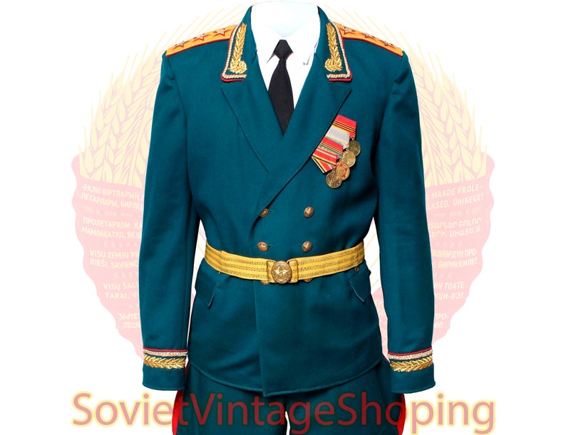 Soviet Army Colonel General Parade Uniform Russian Military Etsy