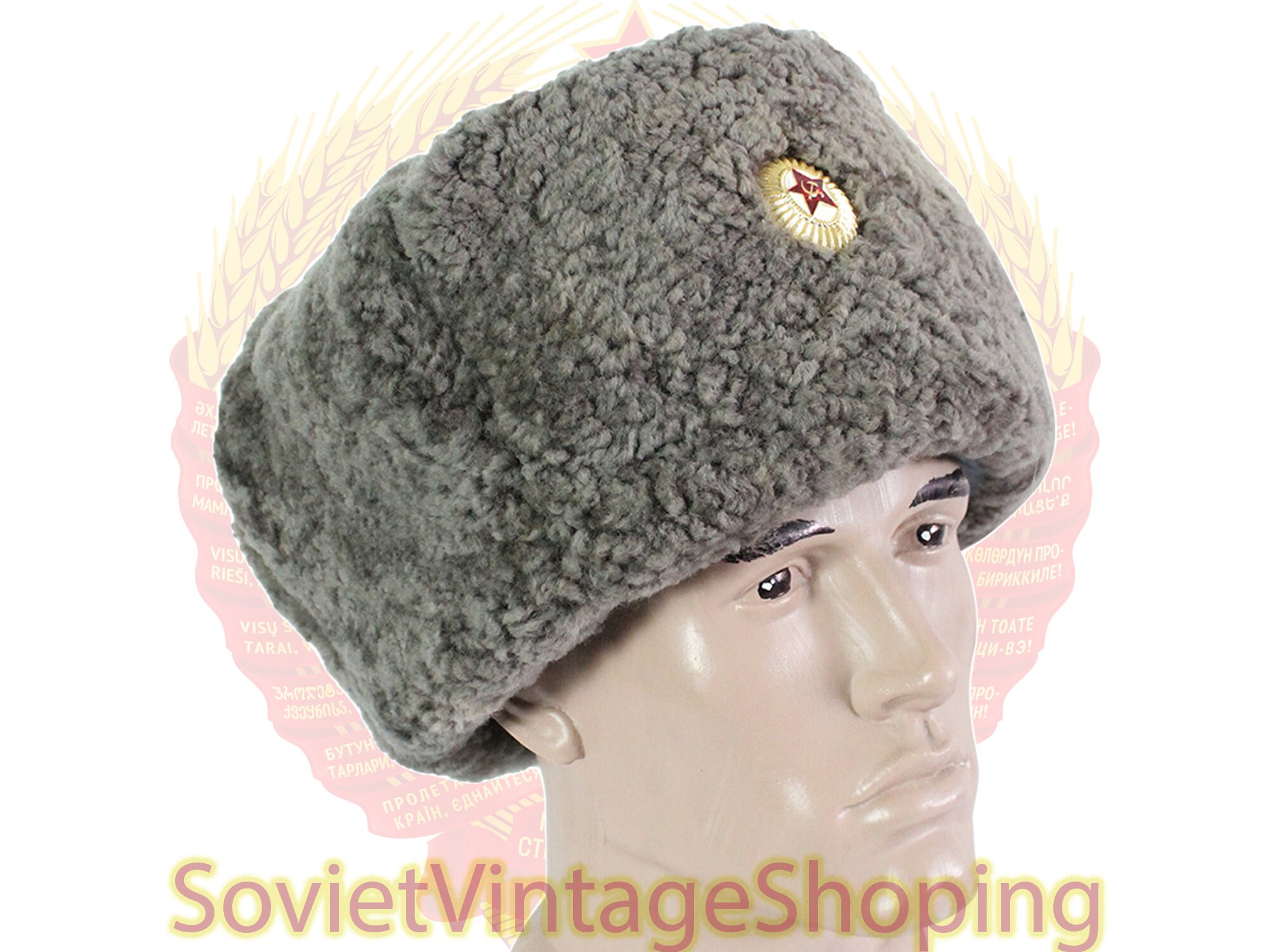 Vintage Soviet Winter Ushanka USSR 