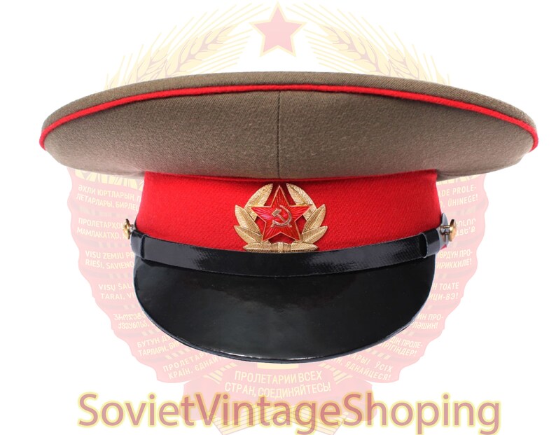 Soviet Army Infantry Sergeant Visor Cap Russin Military Visor Etsy