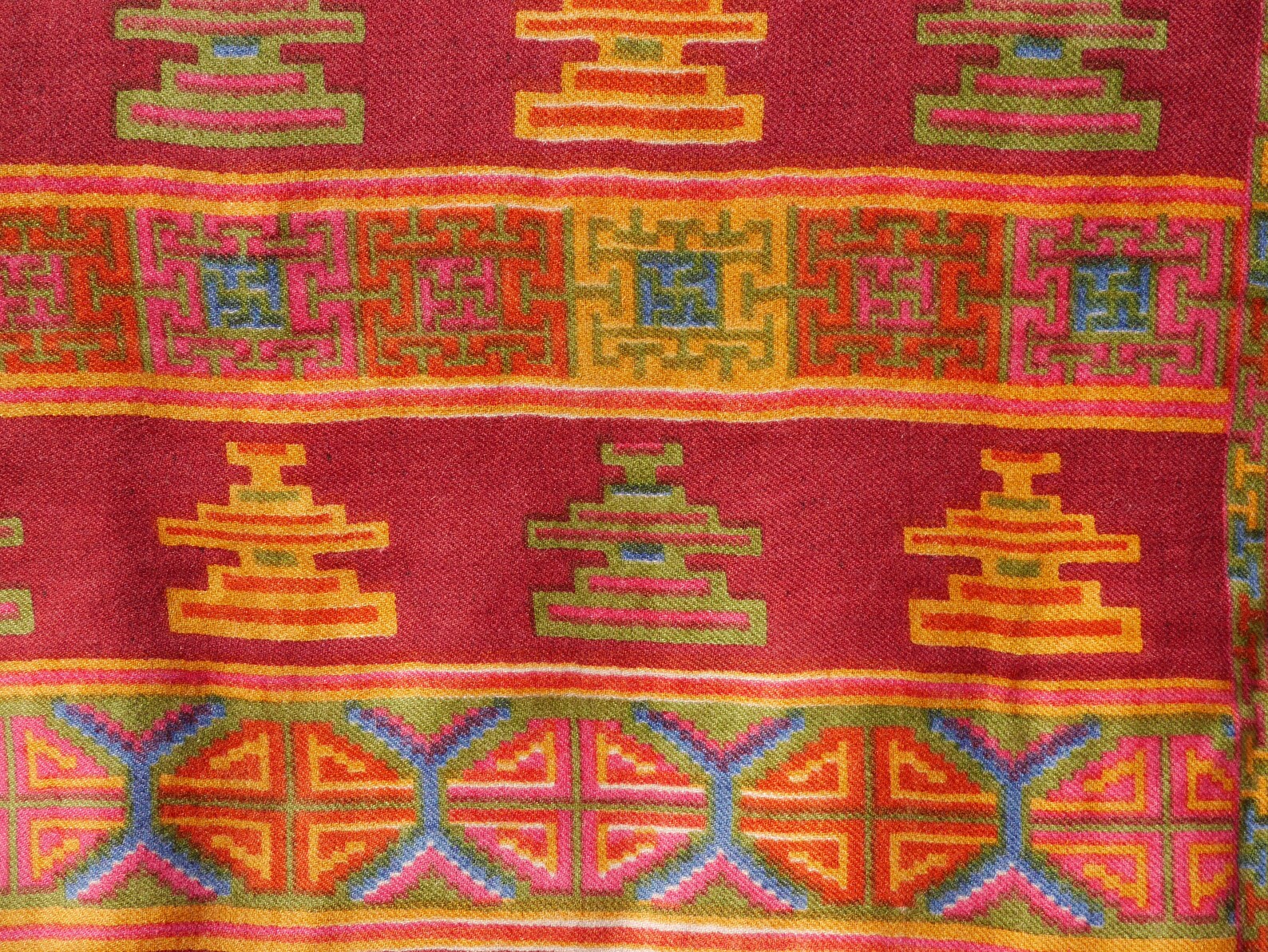 Traditional Kinnauri Shawl 100 Fine Wool and Natural Colours Etsy