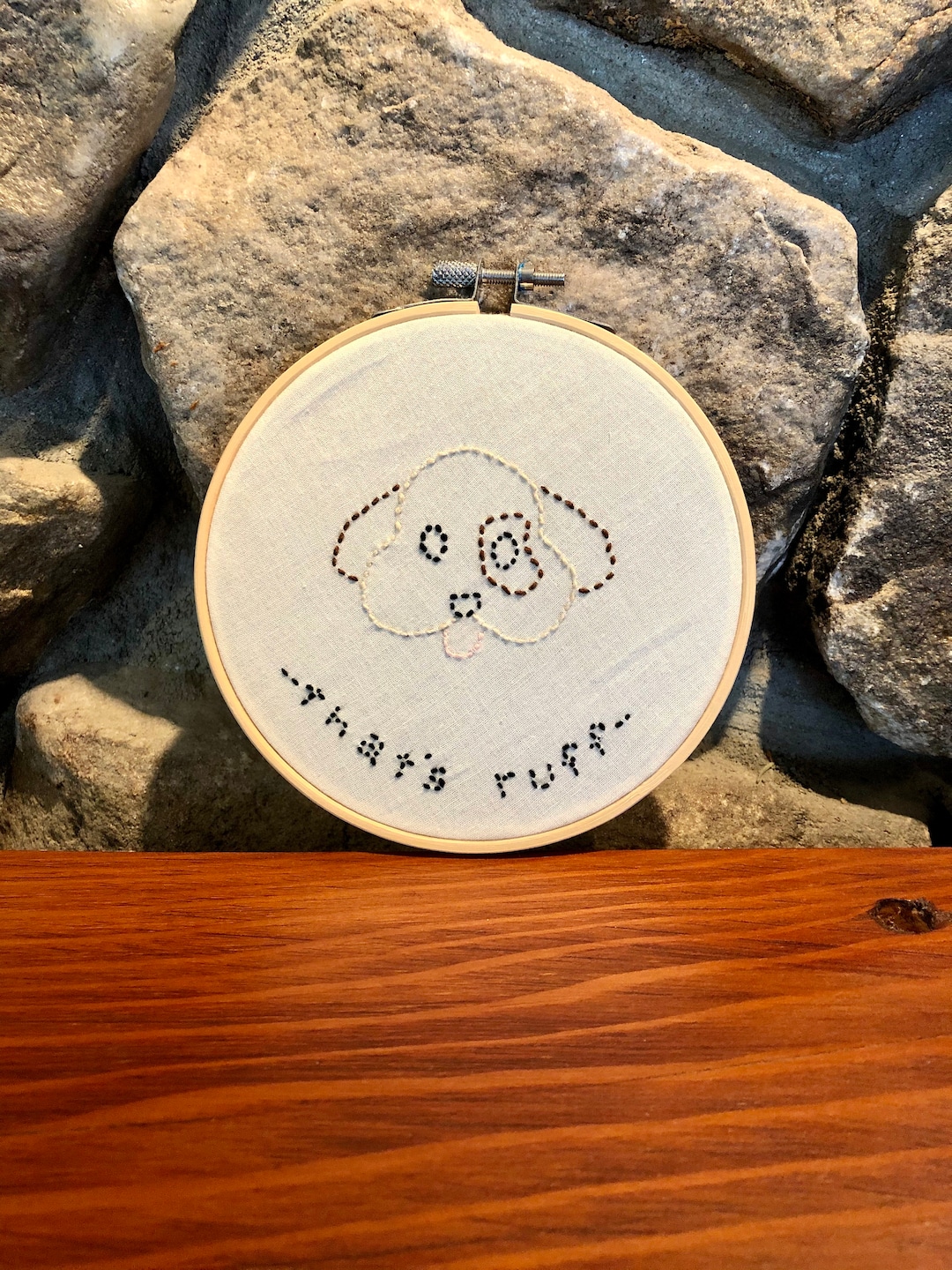 That's Ruff Dog That's Ruff Dog Embroidery, Dog Emoji, Embroidered Dog, Dog Embroidery ...