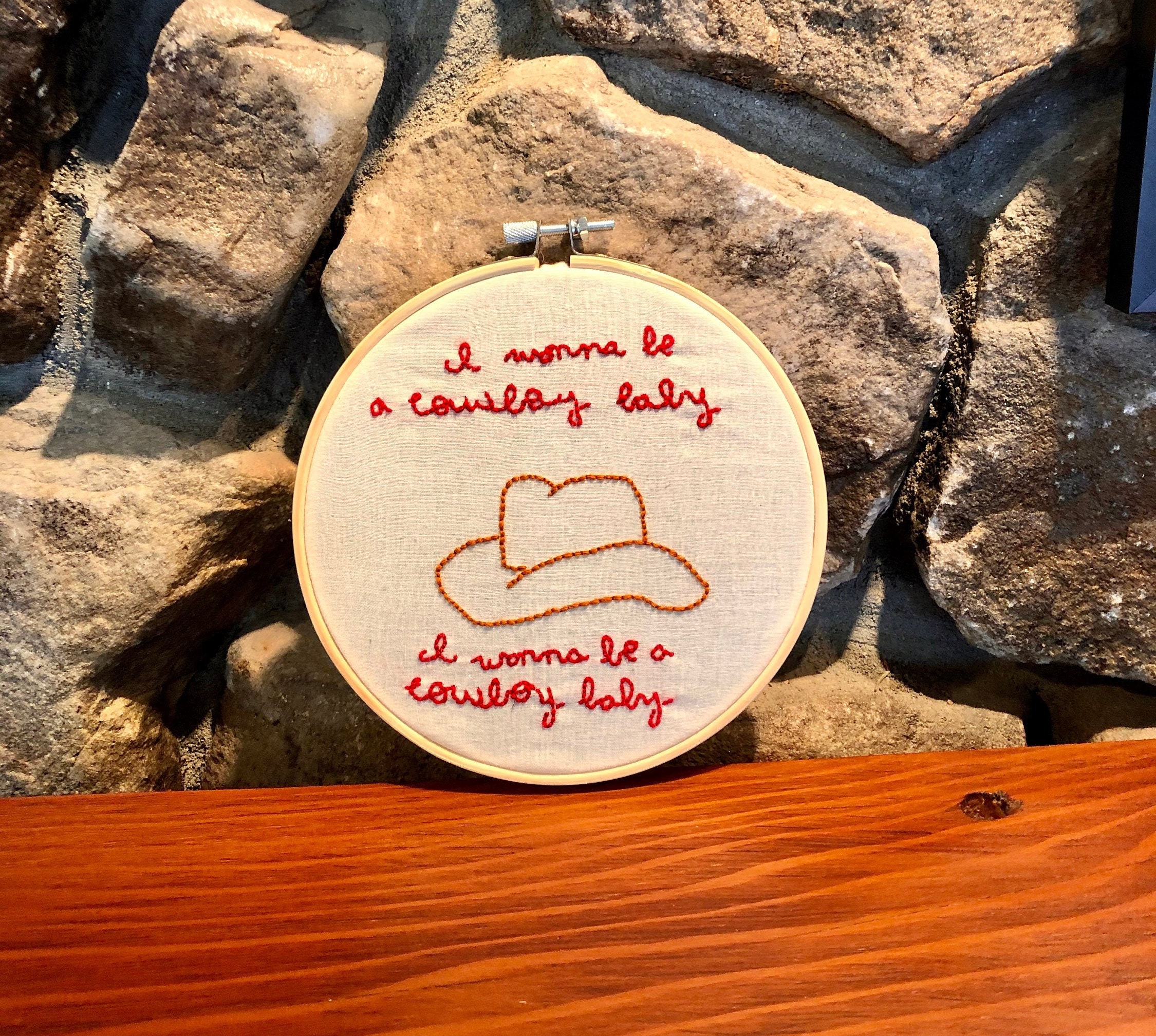 I Wanna Be A Cowboy Baby Vine Reference Embroidery Funny Etsy