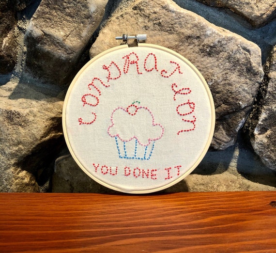 Congration You Done It Embroidery Meme Embroidery Meme Etsy