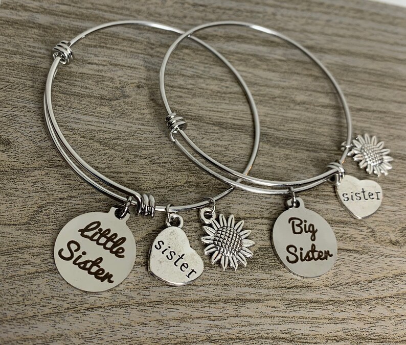 Matching Sister Bracelet Set Sister Gift Idea Sister Etsy