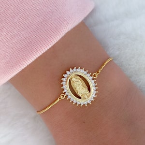 Virgin of Guadalupe bracelet, Virgen de Guadalupe, Our lady of Guadalupe bracelet, religious jewelry, catholic gifts, Mexican jewelry