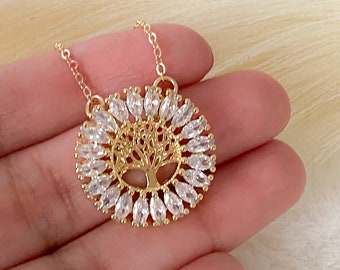 Tree of life necklace, tree of life, jewelry tree, gold tree of life necklace, gift for mom