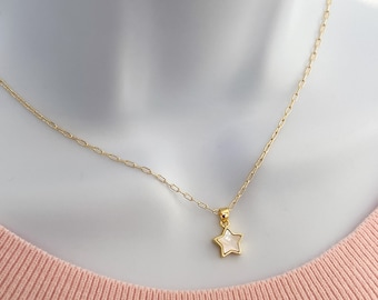Pearl Star Necklace - Etsy
