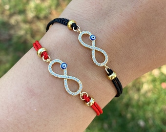 Infinity boze oog-armband, boze oog-sieraden, boze oog-bedel, beschermingsarmband, oneindigheidssieraden, derde oog, mal de ojo, ojo turco