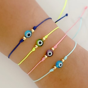 Evil Eye Beaded Bracelet — Blue Lotus