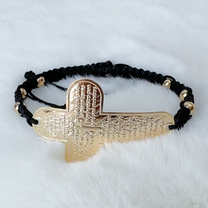 Gold filled Our father prayer bracelet, catholic gifts, religious bracelet, Catholic jewelry, confirmation gift, mothers day gift