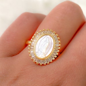 Virgin Mary ring, Virgen de Guadalupe ring, religious jewelry, catholic jewelry, religious ring, Virgin of guadalupe, Mexican jewelry