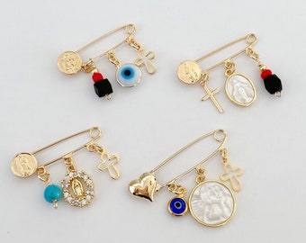 Baby Brosche Pin, Baby Pin, Baby-Dusche-Geschenk, Jungfrau Maria, Baby Schmuck, Sicherheit Baby Pin, Neugeborenen Geschenk, Baby Geschenk, Taufe Geschenk