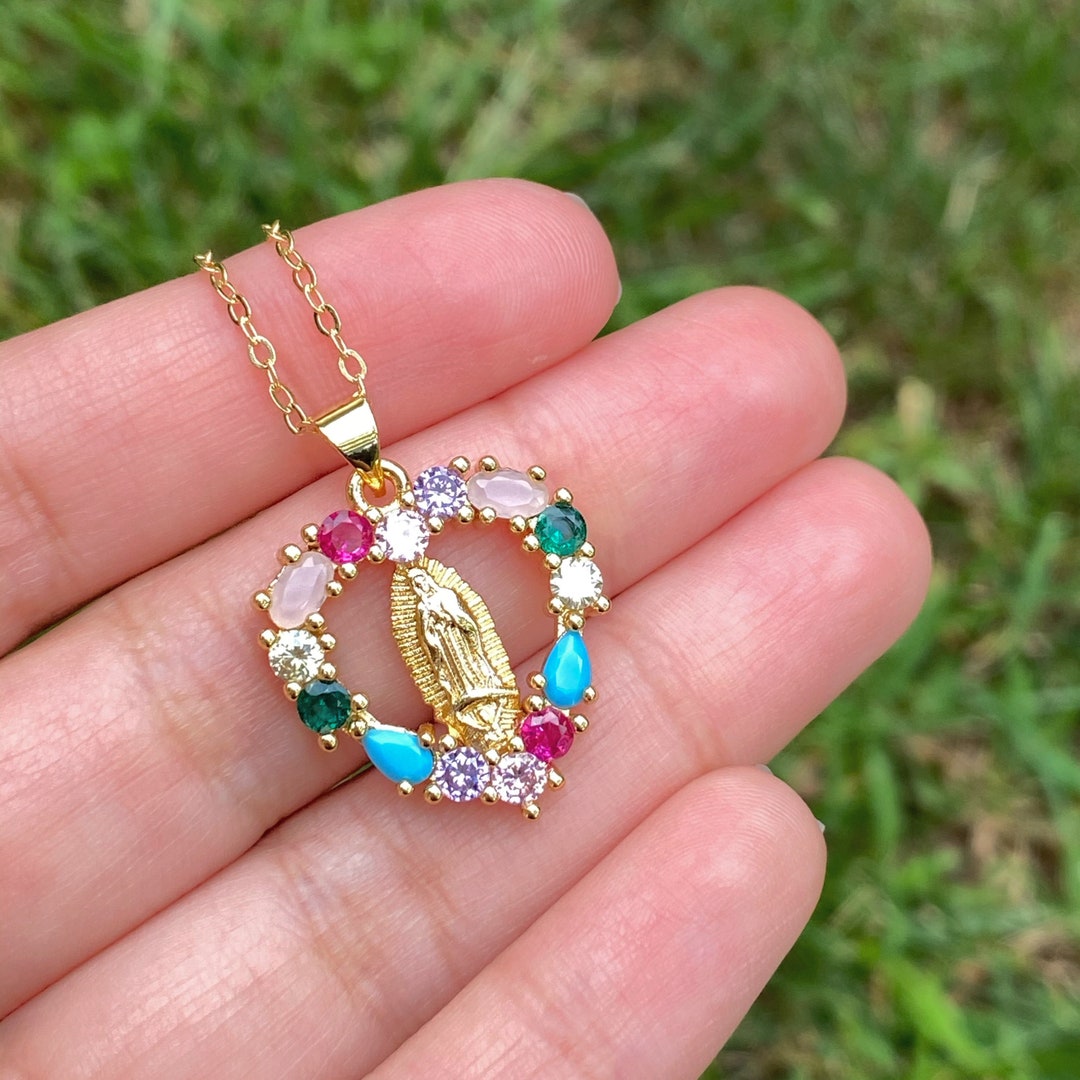 Necklace virgen de guadalupe Clearance