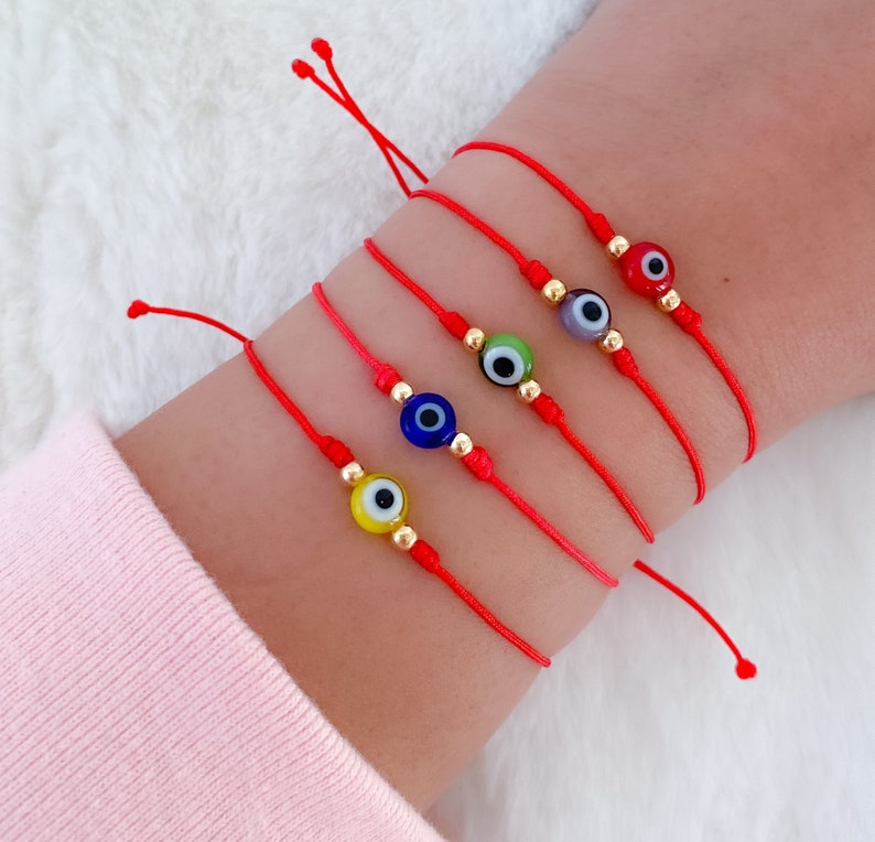 Greek Evil Eye Bracelet Evil Eye Charm Protection Bracelet Etsy