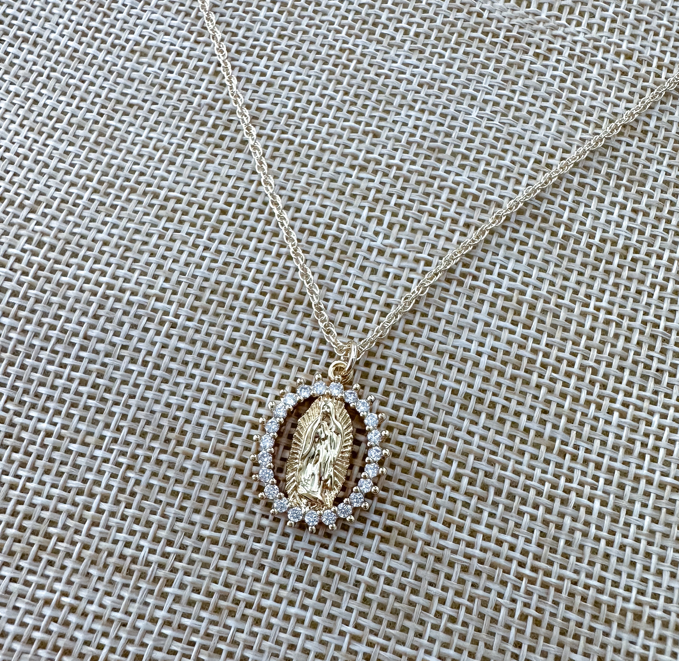 Our Lady of Guadalupe Necklace, Virgen De Guadalupe Necklace