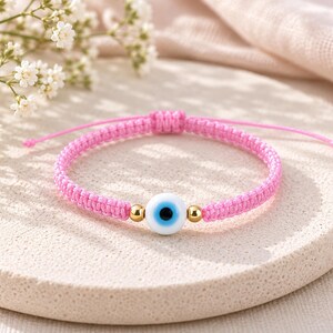 Armband gegen den bösen Blick, Schutzarmband, Geschenk zur Geburt, Geschenk zur Babyparty, Babyschmuck, Babyarmband, Nazar-Armband Bild 2