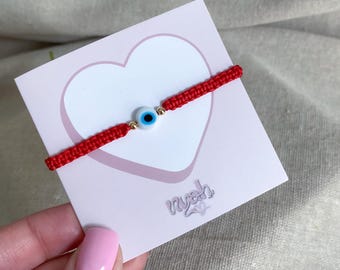 Red String Evil Eye Bracelet, Protection Bracelet for Newborn Baby & Adults, Gold Filled Nazar Bracelet, Good Luck Gift